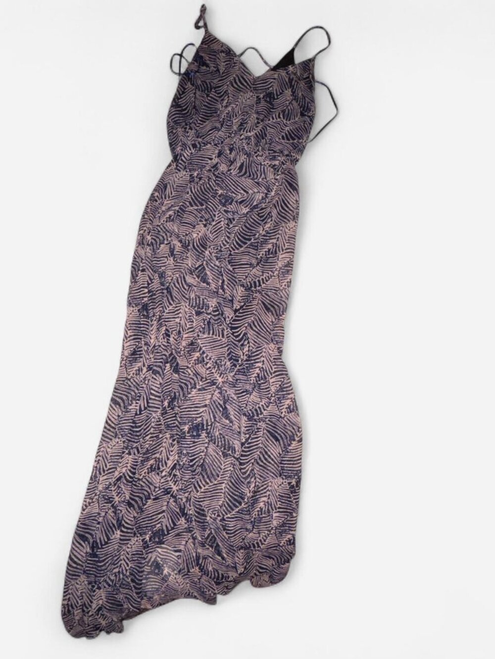 Sienna Sky navy and pink flowy maxi dress